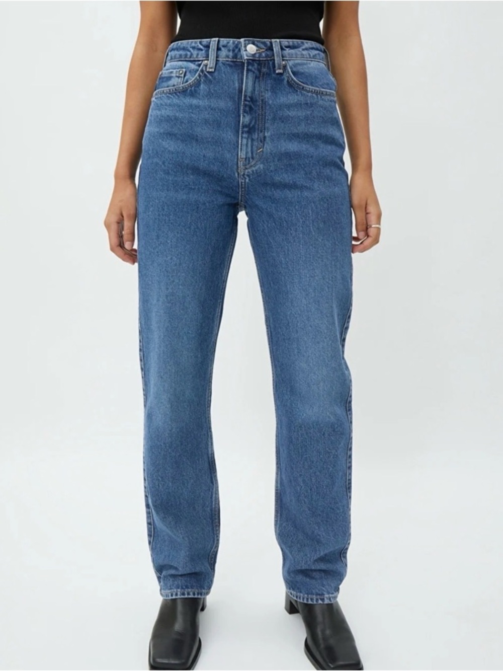 Weekday Rowe Extra High Rise Jeans View 2